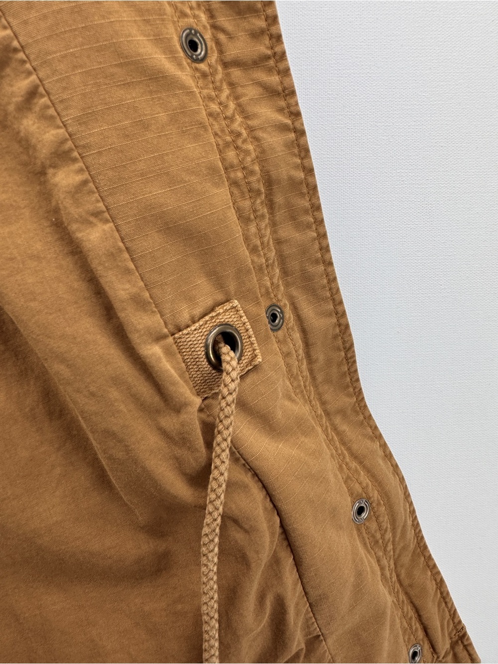 J. Crew Classic Twill Chino Utility Jacket Camel Tan Size Large Safari Preppy - Picture 6 of 10